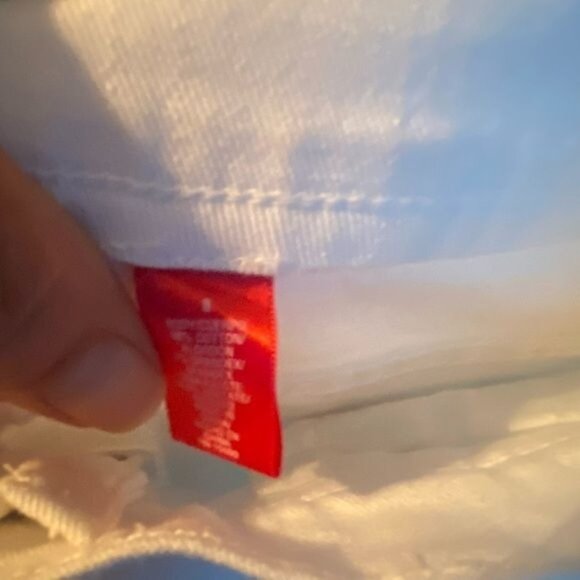 Y2K Womens Fairycore Jeans Size 8 Beaded Lace Hem Wide Leg 70s Flare Pin… - Picture 9 of 10